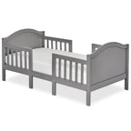 Dream On Me Portland 3 in 1 convertible Toddler Bed, Steel Grey