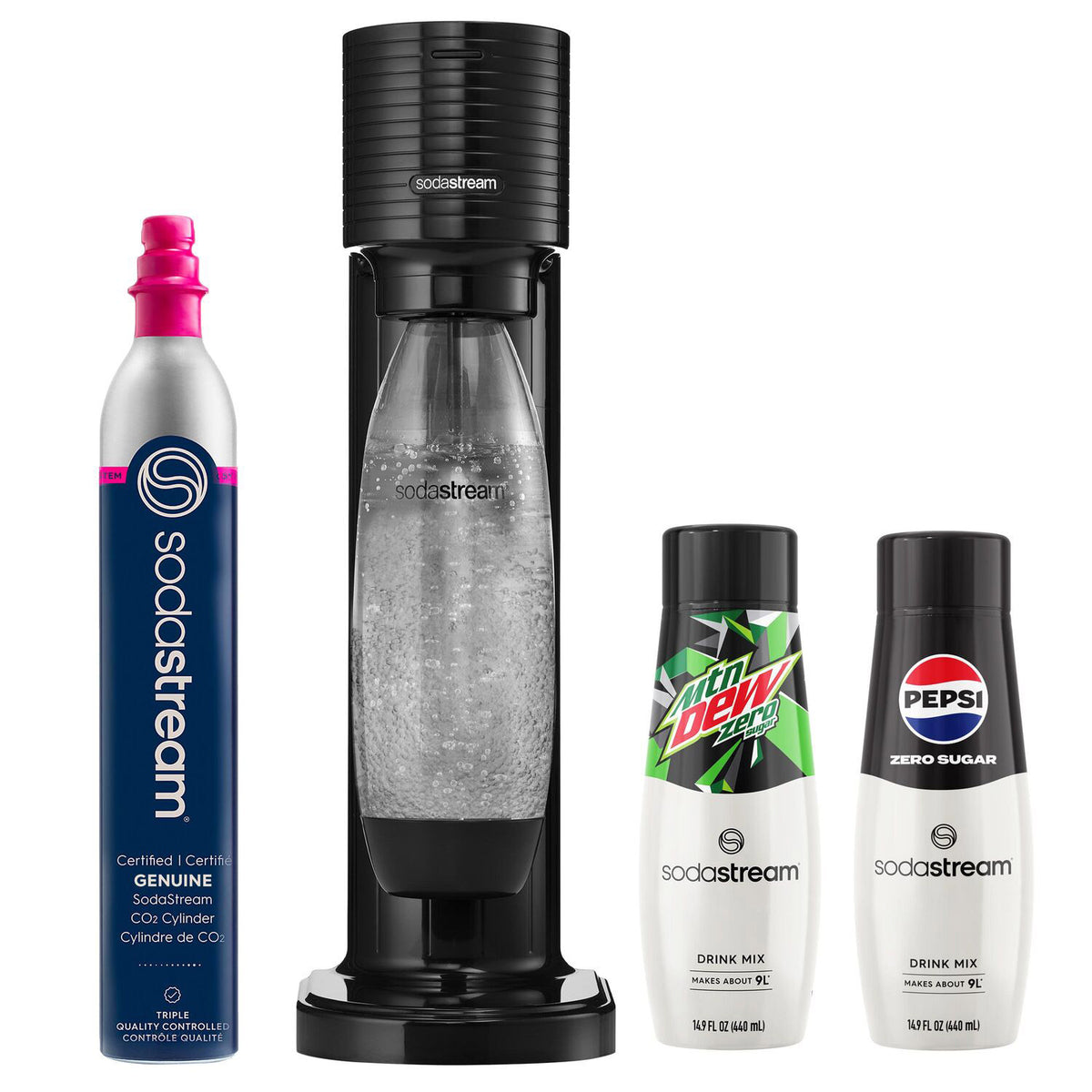 SodaStream Gaia Sparkling Water Maker Bundle