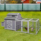 Aivituvin Extra Large Chicken Coop Wooden Hen House for 8-10 Chickens