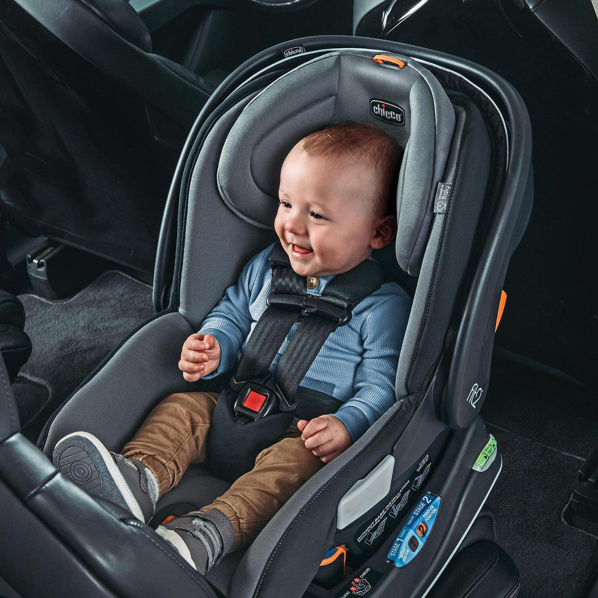 Chicco Fit2 Adapt Infant &amp; Toddler Car Seat - Ember (Black). New
