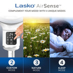 Lasko Whirlwind 7�� 24-Speed Orbital Motion 25ft/s Airflow Remote Control Pedestal Fan, APDC301