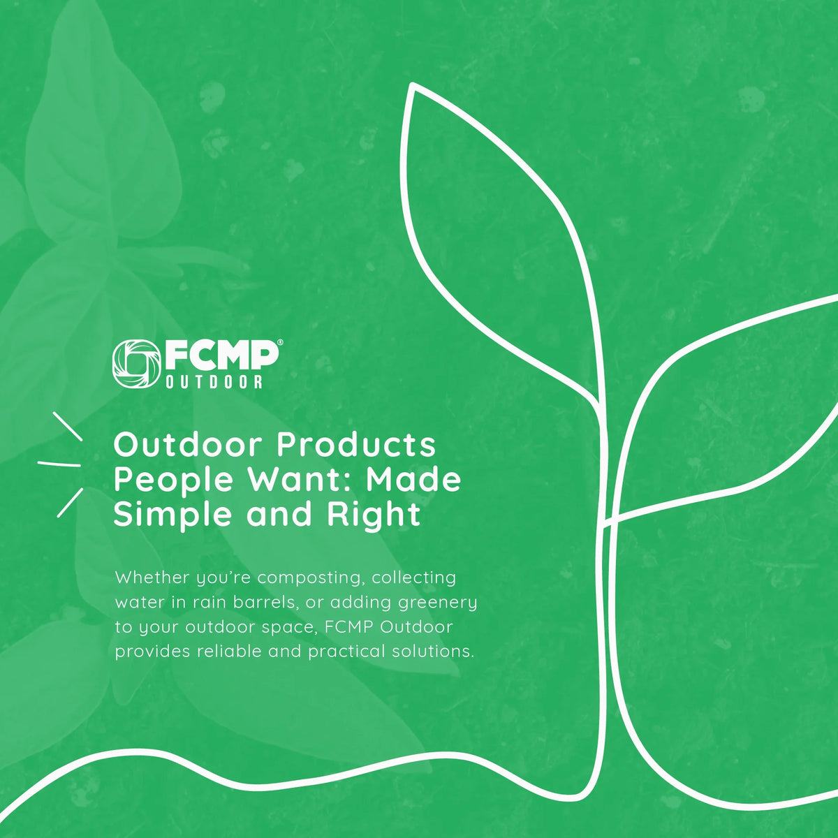 FCMP Outdoor WG4000-GRY Home Outdoor Wood Grain Rain Water Catcher Barrel