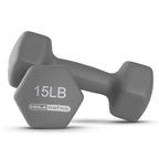 HolaHatha Neoprene Dumbbell Weight Set with Rack (Black), 112.5 lb