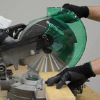 Metabo HPT 10-Inch Compound Miter Saw, Single Bevel, 15-Amp Motor, 0-52 Miter Angle Range, 0-45 Bevel Range, Large Table, 10" 24T TCT Miter Saw Blade C10FCGS