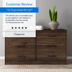 Mainstays Ardent 6 Drawer Dresser, White