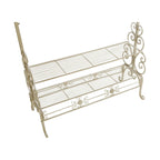 Tripar 71.5 in. Metal Garment Rack with Shelves, Cream