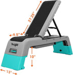 Yes4All Multifunctional Fitness Aerobic Step Platform and Aerobic Deck, Blue and Grey