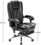 Hommow Massage Office Chair Ergonomic Computer Chair, High Back Executive 3D Chair,Black