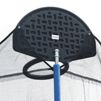 14FT Outdoor Trampoline with Safety Enclosure, Steel Tube Frame, Ladder & Secure Net - Heavy Duty, Blue