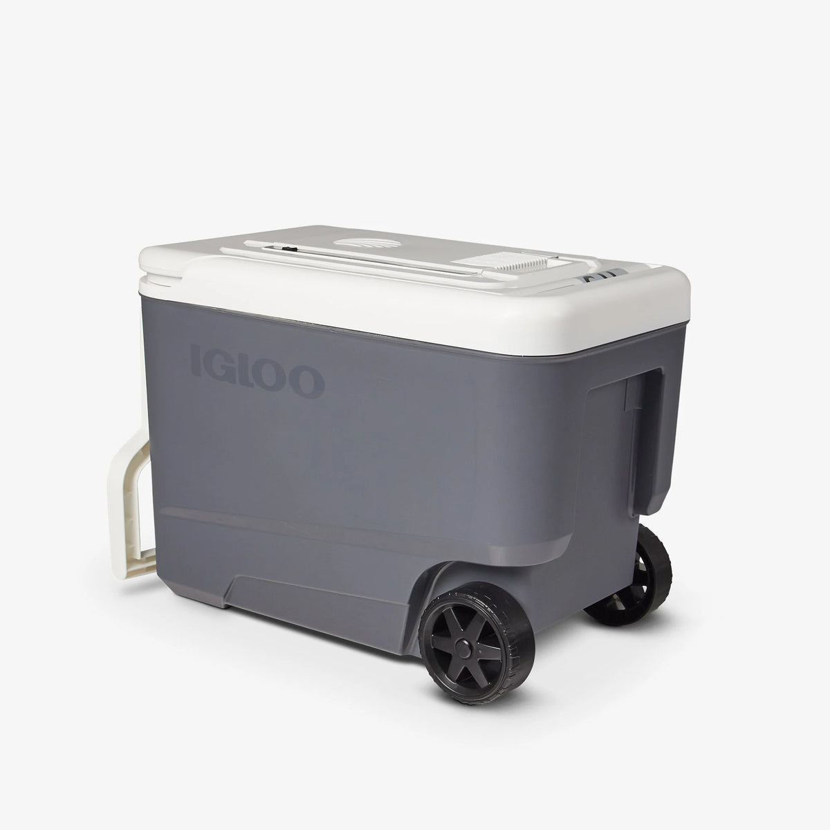 Igloo 35 qt Hard Sided Electric Wheeled Thermocooler, Gray