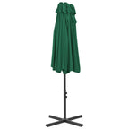 vidaXL Garden Parasol Blue Polyester fabric, Aluminum pole and ribs Large
