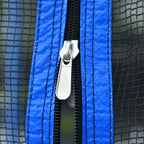 14FT Outdoor Trampoline with Safety Enclosure, Steel Tube Frame, Ladder & Secure Net - Heavy Duty, Blue