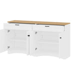 72"h Pantry Pair, 2 , Adjustable Shelves, , Black Finish 2 Bookcase , Cabinet With Vintage Style