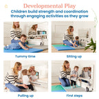 ECR4Kids Wall-Mounted Coordination Mirror, Natural