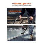 KFFKFF Concrete Power Screed with 4 ft Aluminum Board, Cement Finishing Vibrating Motor, Adjustable Handles, and 6500RPM Efficiency