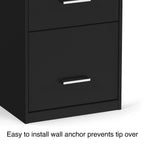 Staples 4-Drawer Vertical File Cabinet Locking Letter Black 18"D (52152) 16883/52152