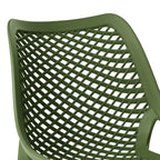 WestinTrends Playa 5-Piece Outdoor Patio Metal Frame Dining Table Set with Stackable Patio Dining Chairs, Olive Green