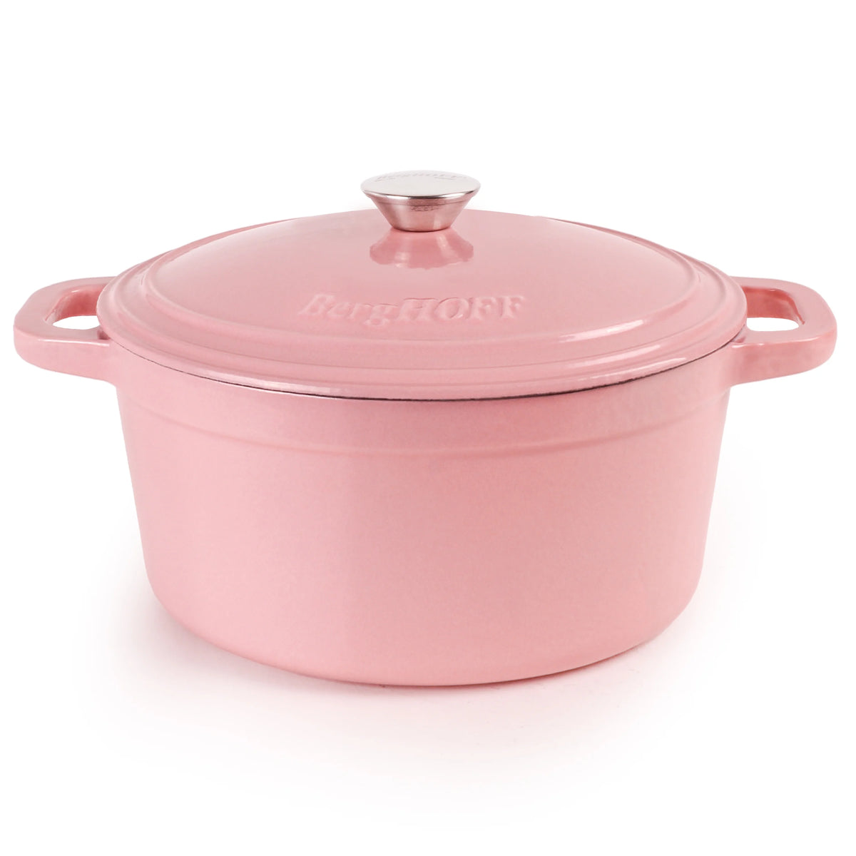 BergHOFF Neo 4Pc Cast Iron Set: 3qt. Covered Dutch Oven & 7qt. Covered Stockpot, Blue
