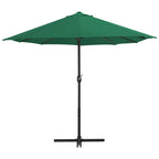 vidaXL Garden Parasol Blue Polyester fabric, Aluminum pole and ribs Large