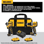 DEWALT 20V, Cordless Drill Drivers, 2.0Ah
