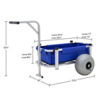 Harbor Mate Fishing and Beach Cart with Balloon Wheels