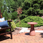 Sunnydaze Freestanding Ceramic Outdoor Bird Bath, Glazed, UV-Resistant Galaxy Blue Finish