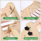 Lookfly 8 in1 Pikler Triangle Set Foldable Baby Climbing Toys for Toddlers 1-6 Inside with Ramp,Toddler Climbing Toys Indoor Baby Gift