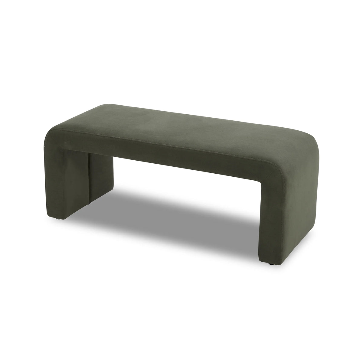 Better Homes & Gardens Juliet Velvet Waterfall Bench, Beige