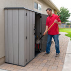Lifetime Polyethylene Storage Shed, 53 cubic feet, Vertical, Gray (60300U)