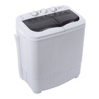 Portable Washing Machine,Compact Clothes Washing Machine, Semi Automatic Washing Machine, Mini Twin Tub Washing Machine for Apartments, Washer(7.7lbs) /Spiner(6.6lbs)