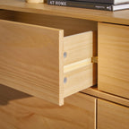 Walker Edison Sonoma 6-Drawer Solid Wood Caramel Dresser