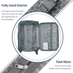 Softside Luggage Expandable 3 Piece Set Suitcase Upright Spinner Softshell Lightweight Luggage Travel Set