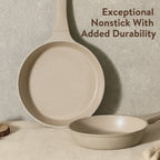 Carote 13 Pcs Nonstick Cookware Sets, Non Stick Pots and Pans Set, Induction Cookware, Taupe