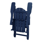 Westintrends Outdoor Folding HDPE Adirondack Chair, Patio Seat, Weather Resistant, Dark Brown