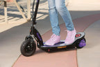Razor Power Core E100 Aluminum Deck Electric Scooter. Age 8+. 11 Mph. 60-Min Run. Purple