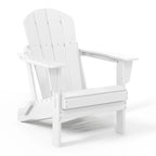 Westintrends Outdoor Folding HDPE Adirondack Chair, Patio Seat, Weather Resistant, Dark Brown