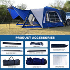 NAIZEA SUV Tent Automatic Camping Tent 10'x10' Waterproof Camping Tent 8 Person