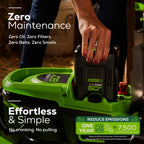 Greenworks 60V 21" Cordless Brushless Lawn Mower with 5.0Ah Battery & Charger