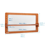 ECR4Kids Wall-Mounted Coordination Mirror, Natural