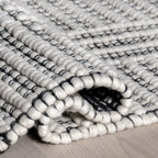 Rugs USA Devon Wool Blend Area Rug, 5' x 8', Devon Ivory