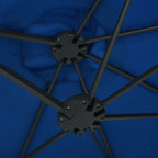 vidaXL Garden Parasol Blue Polyester fabric, Aluminum pole and ribs Large