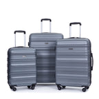 Tripcomp Hardside Luggage Set 3-Piece Set (21/25/29) Lightweight Suitcase 4-Wheeled Suitcase Set(Purple)