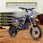 MotoTec 36v 1000w (HP112E) Electric Dirt Bike Blue
