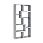 Coaster Company Interlocking 8 Shelf Wood White Bookcase for Home