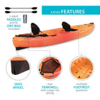 Lifetime Spitfire 12 ft Tandem Kayak, Sunset Fusion (90915)