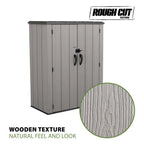Lifetime Polyethylene Storage Shed, 53 cubic feet, Vertical, Gray (60300U)