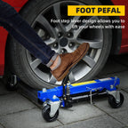 DURHAND 4 Wheel Dolly Portable for Lifting Vehicles, 1465 lbs Weight Capacity