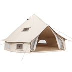 Dextrus Camping Tent with Stove Jacks & Windows for Outdoor Family Party, Camping, Picnic, Barbecue