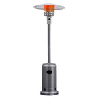 Costway 50000 BTU Propane Patio Heater Standing Steel with Wheels Grey