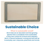 ECR4Kids Wall-Mounted Coordination Mirror, Natural